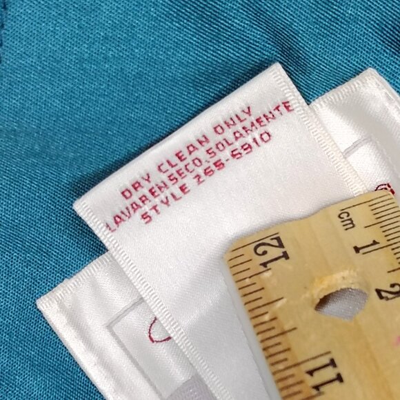 VTG Worthington ThermoLite Trench Coat LINER ONLY 12P Petite Turquoise - Picture 9 of 9